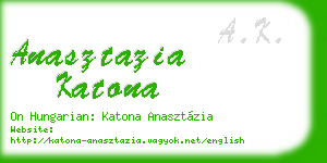 anasztazia katona business card